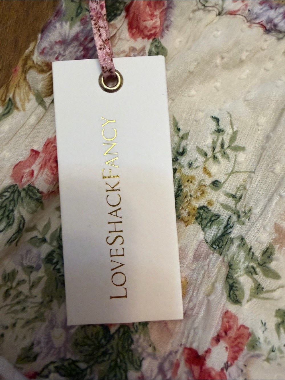 LoveShackFancy Cream Floral Ruffle too and skirt for women - Picture 3 of 8
